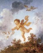 Pursuing a dove Jean-Honore Fragonard